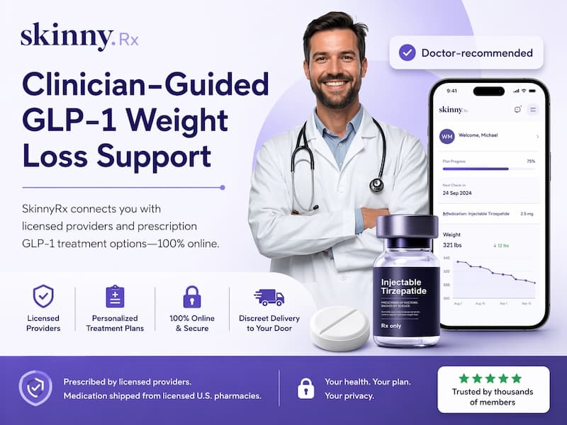 SkinnyRx GLP-1 program — hero image